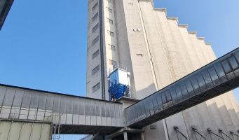 Gabonapor elszívása gabonasilóban - robbanó por eltávolítása